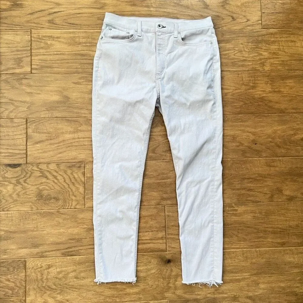 Rag & Bone Jeans Women's Size 32 High Rise Ankle Skinny Lilac Purple - Picture 1 of 10